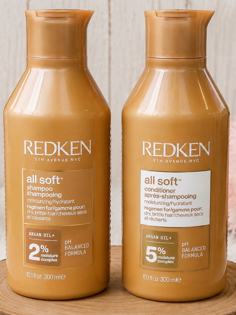NEW! Redken All Soft Shampoo & Conditioner Duo 10.1 oz Argan Oil Dry Hair